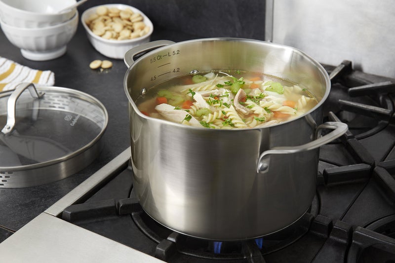 Calphalon Classic Stainless Steel Cookware, Stock Pot, 6-quart - Image 5